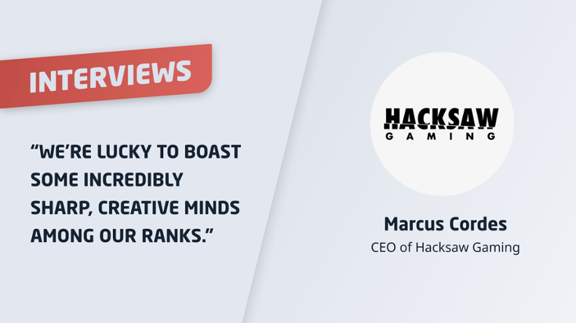 Marcus Cordes, CEO at Hacksaw Gaming